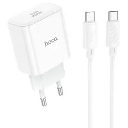 Набір СЗУ 110-240V HOCO C76A Pro+ Type-C кабель, USB-C, PD30W, кабель 1м, White, Box Набір СЗУ 110-240V HOCO C76A Pro+ Type-C кабель, USB-C, PD30W, кабель 1м, White, Box