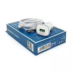 Набір BOROFONE BZ12A АЗУ 1xUSB+ кабель Type-C, QC 3.0A, 1м, White, Box