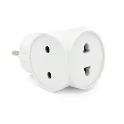 Розетка трійник Т- подібний Light, White, Q12 Розетка трійник Т- подібний Light, White, Q12