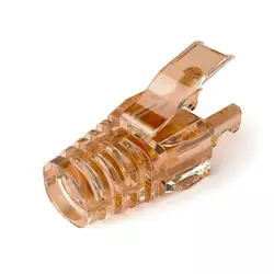 Ковпачок ізолюючий PiPo RJ-45 Cat.5/Cat.6 (100 шт/уп.), Transparent-brown Ковпачок ізолюючий PiPo RJ-45 Cat.5/Cat.6 (100 шт/уп.), Transparent-brown