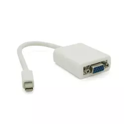 Конвертер mini Display Port (тато) на VGA(тато) 30cm, White, 4K/2K, Пакет Конвертер mini Display Port (тато) на VGA(тато) 30cm, White, 4K/2K, Пакет