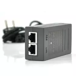 POE інжектор 12V 1A (12Вт) з портами Ethernet 10/100 Мбіт / с + кабель живлення POE інжектор 12V 1A (12Вт) з портами Ethernet 10/100 Мбіт / с + кабель живлення