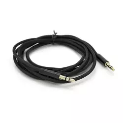 Кабель VEGGIEG AB-1 AUX Audio DC3.5 тато-тато 1.0м, GOLD Stereo Jack, оплетка, (круглий) Black cable, Пакет Кабель VEGGIEG AB-1 AUX Audio DC3.5 тато-тато 1.0м, GOLD Stereo Jack, оплетка, (круглий) Black cable, Пакет