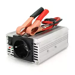 Інвертор напруги POWERMASTER, 24V/220V, 350W з модифікованою синусоїдою, 1 Shuko, клеми Інвертор напруги POWERMASTER, 24V/220V, 350W з модифікованою синусоїдою, 1 Shuko, клеми