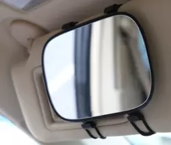 Автомобільне дзеркало для макіяжу на козирок, кріплення гумове до козирка, пластик-скло, 170x110mm, блістер Автомобільне дзеркало для макіяжу на козирок, кріплення гумове до козирка, пластик-скло, 170x110mm, блістер