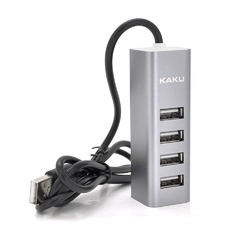 Хаб iKAKU KSC-383 YILIAN USB 2.0 4 порта, Silver, 480Mbts живлення від USB, Box