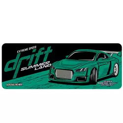 Килимок 300*700 тканинний Drift з боковою прошивкою, товщина 2 мм, колір Dark green, Пакет Килимок 300*700 тканинний Drift з боковою прошивкою, товщина 2 мм, колір Dark green, Пакет