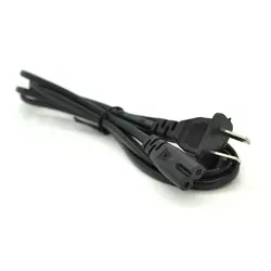 Кабель живлення CN 1.2m, 0.5mm, PC-184/2 A-C7 2 pin (американський роз'єм), Black, OEM Q50 Кабель живлення CN 1.2m, 0.5mm, PC-184/2 A-C7 2 pin (американський роз'єм), Black, OEM Q50