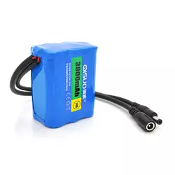 Акумуляторна батарея літієва QiSuo 24V 3A з елементами Li-ion 18650, DC5.5x2.1, (56x38x70mm) Акумуляторна батарея літієва QiSuo 24V 3A з елементами Li-ion 18650, DC5.5x2.1, (56x38x70mm)