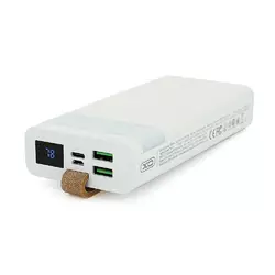 PowerBank XO-PR129 20000mAh,flashlight,Input: (Micro,Type-C), Output:(2хUSB,Type-C), QC22.5W/PD20W, plastic, White PowerBank XO-PR129 20000mAh,flashlight,Input: (Micro,Type-C), Output:(2хUSB,Type-C), QC22.5W/PD20W, plastic, White