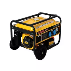 Генератор бензиновий KGL3500CE, 1-фазний 230V, 50Hz, 3.5kVA/2.8kW, бак 15 л, витрата 1.3 л/год, пуск: ручний/стартер, 590х433х430 мм, 43 кг Генератор бензиновий KGL3500CE, 1-фазний 230V, 50Hz, 3.5kVA/2.8kW, бак 15 л, витрата 1.3 л/год, пуск: ручний/стартер, 590х433х430 мм, 43 кг