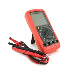 Мультиметр UNI-T UT58A Вимірювання: V (AC/DC), A (AC/DC), Ω, F. Функції: Data Hold, продзвонювання, тест діодів, тест транзисторів, режим сну. Мультиметр UNI-T UT58A Вимірювання: V (AC/DC), A (AC/DC), Ω, F. Функції: Data Hold, продзвонювання, тест діодів, тест транзисторів, режим сну.