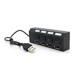 Хаб USB 2.0 4 порти з перемикачами на кожен порт, Black, 480Mbts High Speed, підтримка до 0,5ТВ, живлення від USB, Blister Q100 Хаб USB 2.0 4 порти з перемикачами на кожен порт, Black, 480Mbts High Speed, підтримка до 0,5ТВ, живлення від USB, Blister Q100