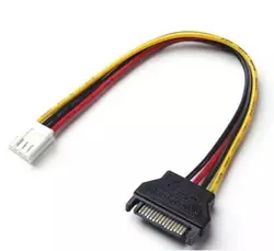 Перехідник живлення SATA=>4pin(малий), 0.2m, Пакет Перехідник живлення SATA=>4pin(малий), 0.2m, Пакет