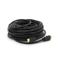 Кабель Merlion HDMI-HDMI HIGH SPEED 15m, v1.4, OD-7.5mm, круглий Black, коннектор Black, (Пакет) Q32 Кабель Merlion HDMI-HDMI HIGH SPEED 15m, v1.4, OD-7.5mm, круглий Black, коннектор Black, (Пакет) Q32