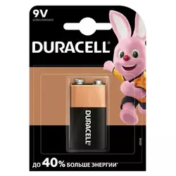 Батарейка лужна DURACELL 9V/MN1604, 1шт у блістері, ціна за блістер Батарейка лужна DURACELL 9V/MN1604, 1шт у блістері, ціна за блістер
