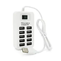 Хаб USB 2.0 10 портів, 480Mbts High Speed, Passive, Blister Хаб USB 2.0 10 портів, 480Mbts High Speed, Passive, Blister