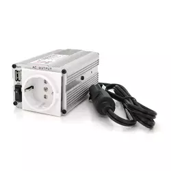 Інвертор напруги MSI-15012 ((150W)), 12/220V, approximated, 1Shuko, USB, клеми + затискачі, Box, Q24 Інвертор напруги MSI-15012 ((150W)), 12/220V, approximated, 1Shuko, USB, клеми + затискачі, Box, Q24