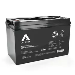 Акумулятор AZBIST Super AGM ASAGM-121000M8, Black Case, 12V 100.0Ah ( 329 x 172 x 215 ) Q1/36 Акумулятор AZBIST Super AGM ASAGM-121000M8, Black Case, 12V 100.0Ah ( 329 x 172 x 215 ) Q1/36