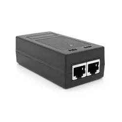 POE інжектор 15V 0.8A (12Вт) з портами Ethernet 10/100Мбіт/с, без кабелю живлення POE інжектор 15V 0.8A (12Вт) з портами Ethernet 10/100Мбіт/с, без кабелю живлення