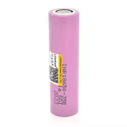 Акумулятор 18650 Li-Ion LiitoKala Lii-35E, 3500mAh (3350-3500mAh), 3.7V (2.5-4.2V), Pink, PVC BOX Q2, ціна за 1 шт Акумулятор 18650 Li-Ion LiitoKala Lii-35E, 3500mAh (3350-3500mAh), 3.7V (2.5-4.2V), Pink, PVC BOX Q2, ціна за 1 шт