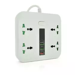 Мережевий фільтр TB-Т18, 4 розетки + 2 USB + PD, 2 м, перетин 3х0,75мм, 3000W, White, Box Мережевий фільтр TB-Т18, 4 розетки + 2 USB + PD, 2 м, перетин 3х0,75мм, 3000W, White, Box