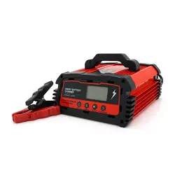 Автоматичне ЗУ для акумулятора DEMUDA 12V/24V (MF,WET,AGM,GEL), AC110/220V, DC14,8В/29,6В, Струм заряду 12V/8A, 24V/6A, LCD, крокодили Автоматичне ЗУ для акумулятора DEMUDA 12V/24V (MF,WET,AGM,GEL), AC110/220V, DC14,8В/29,6В, Струм заряду 12V/8A, 24V/6A, LCD, крокодили