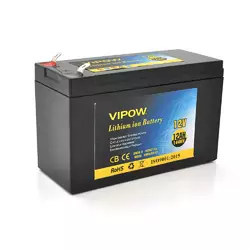 Акумуляторна батарея літієва Vipow 12 V 12Ah з елементами Li-ion 18650 з вбудованою ВМS платою, (3S6P) (151х65х94(100))мм, Q20 Акумуляторна батарея літієва Vipow 12 V 12Ah з елементами Li-ion 18650 з вбудованою ВМS платою, (3S6P) (151х65х94(100))мм, Q20