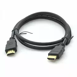Кабель Merlion HDMI-HDMI HIGH SPEED 0.5m, v1.4, OD-7.5mm, круглий Black, коннектор Black, (Пакет) Q500 Кабель Merlion HDMI-HDMI HIGH SPEED 0.5m, v1.4, OD-7.5mm, круглий Black, коннектор Black, (Пакет) Q500