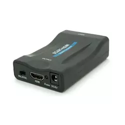 Конвертер SCART (мама) на HDMI(мама), 5V/2A, Black, Box, Q250 Конвертер SCART (мама) на HDMI(мама), 5V/2A, Black, Box, Q250