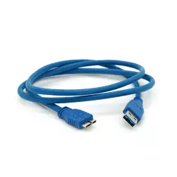 Кабель Usb 3.0 AM to Micro-B blue 1.0m для жорстких дисків Кабель Usb 3.0 AM to Micro-B blue 1.0m для жорстких дисків