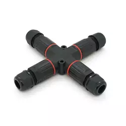 Кабельний T-розгалужувач EW-P20T-3P, під кабель 5-9 мм, 16A, 450V, Black Кабельний T-розгалужувач EW-P20T-3P, під кабель 5-9 мм, 16A, 450V, Black