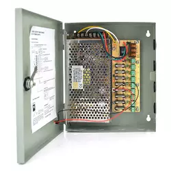Імпульсний блок живлення 12V-15A / 9CH в боксі з замком перфорований, 9-ти канальний, Q20 Імпульсний блок живлення 12V-15A / 9CH в боксі з замком перфорований, 9-ти канальний, Q20