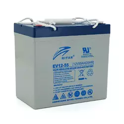 Тяговий акумулятор RITAR EV12-55,12V 55Ah, M5 (229 х 138 х 211(216)), Q1 Тяговий акумулятор RITAR EV12-55,12V 55Ah, M5 (229 х 138 х 211(216)), Q1