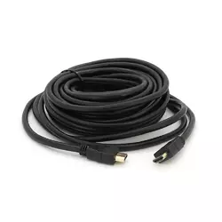 Кабель Merlion HDMI-HDMI HIGH SPEED 10m, v1.4, OD-7.5mm, круглий Black, коннектор Black, (Пакет) Q50 Кабель Merlion HDMI-HDMI HIGH SPEED 10m, v1.4, OD-7.5mm, круглий Black, коннектор Black, (Пакет) Q50