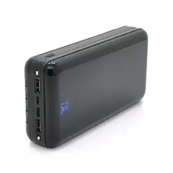 PowerBank Bix-30000mAh, Input:MicroUSB+Type-C, Output:4USB/Type-C/MicroUSB/Lightning, QC22.5W/PD20W, Black PowerBank Bix-30000mAh, Input:MicroUSB+Type-C, Output:4USB/Type-C/MicroUSB/Lightning, QC22.5W/PD20W, Black
