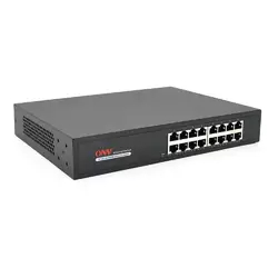 Комутатор Gigabit Ethernet ONV-H3016 у металевому корпусі, 16*1000Мб портів, 270х181х44 мм Комутатор Gigabit Ethernet ONV-H3016 у металевому корпусі, 16*1000Мб портів, 270х181х44 мм