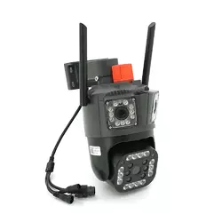 2+2Мп Wi-Fi відеокамера з двома об'єктивами вулична SD/карта YOSO YO-IPC49D6MP50 PTZ 2.8mm V380 2+2Мп Wi-Fi відеокамера з двома об'єктивами вулична SD/карта YOSO YO-IPC49D6MP50 PTZ 2.8mm V380