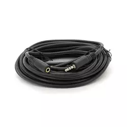 Подовжувач Audio DC3.5 тато-мама 10.0м, Premium GOLD Stereo Jack, (круглий) Black cable, Пакет Q120 Подовжувач Audio DC3.5 тато-мама 10.0м, Premium GOLD Stereo Jack, (круглий) Black cable, Пакет Q120