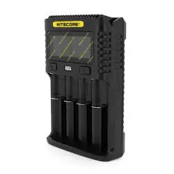 Зарядний пристрій універсальний Nitecore Digicharger UMS4, 4 канали, LCD дисплей, підтримує Li-ion, Ni-MH і Ni-Cd AA (R6), ААA (R03), С (R14) Зарядний пристрій універсальний Nitecore Digicharger UMS4, 4 канали, LCD дисплей, підтримує Li-ion, Ni-MH і Ni-Cd AA (R6), ААA (R03), С (R14)