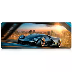 Килимок 300*700 тканинний Lamborghini з боковою прошивкою, товщина 2 мм, Black, Пакет Килимок 300*700 тканинний Lamborghini з боковою прошивкою, товщина 2 мм, Black, Пакет