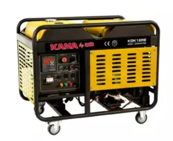Генератор дизельний KDK12RE, 1-фазний 230V, 50Hz, 12kVA/10kW, бак 34л, витрата 3л/год, пуск: стартер, водяне охл., 1060x650x735 мм, 220 кг Генератор дизельний KDK12RE, 1-фазний 230V, 50Hz, 12kVA/10kW, бак 34л, витрата 3л/год, пуск: стартер, водяне охл., 1060x650x735 мм, 220 кг