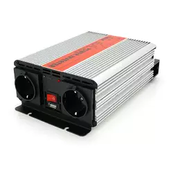 Інвертор напруги RITAR RSX-1000, 12V/220V, 1000W з апроксимувати синусоїдою, 2xShuko, 1xUSB, клемні дроти, BOX, Q8 Інвертор напруги RITAR RSX-1000, 12V/220V, 1000W з апроксимувати синусоїдою, 2xShuko, 1xUSB, клемні дроти, BOX, Q8