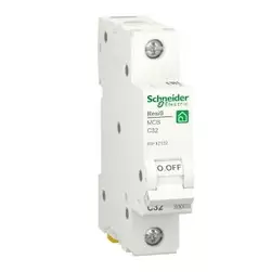 Автоматичний вимикач змінного струму  Schneider RESI9 32А, 1P, крива, 6кА Автоматичний вимикач змінного струму  Schneider RESI9 32А, 1P, крива, 6кА