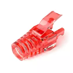 Ковпачок ізолюючий PiPo RJ-45 Cat.5/Cat.6 (100 шт/уп.), Transparent-red Ковпачок ізолюючий PiPo RJ-45 Cat.5/Cat.6 (100 шт/уп.), Transparent-red