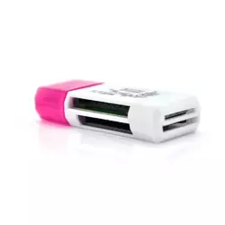 Кардридер універсальний 4в1 MERLION CRD-4YE TF/Micro SD, USB2.0, Purple, OEM Q1500 Кардридер універсальний 4в1 MERLION CRD-4YE TF/Micro SD, USB2.0, Purple, OEM Q1500