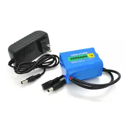 Акумуляторна батарея літієва QiSuo 24V 3A з елементами Li-ion 18650 + зарядний пристрій 25.2V1A, DC5.5x2.1, (56x38x70mm) Акумуляторна батарея літієва QiSuo 24V 3A з елементами Li-ion 18650 + зарядний пристрій 25.2V1A, DC5.5x2.1, (56x38x70mm)