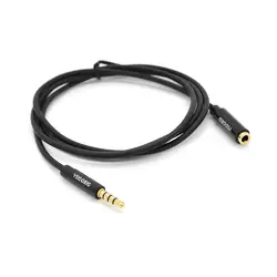 Подовжувач VEGGIEG AFB-1 Audio DC3.5 тато-мама 1.0м, GOLD Stereo Jack, (круглий) Black cable, Пакет Q500 Подовжувач VEGGIEG AFB-1 Audio DC3.5 тато-мама 1.0м, GOLD Stereo Jack, (круглий) Black cable, Пакет Q500