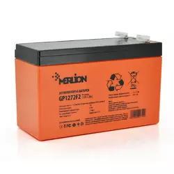 Акумуляторна батарея MERLION AGM GP1272F2 PREMIUM 12 V 7,2 Ah ( 150 x 65 x 95 (100) ) Orange Q10/420 Акумуляторна батарея MERLION AGM GP1272F2 PREMIUM 12 V 7,2 Ah ( 150 x 65 x 95 (100) ) Orange Q10/420