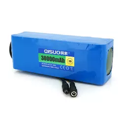 Акумуляторна батарея літієва QiSuo 12V 30A з елементами Li-ion 18650, DC5.5x2.1, (187x57x68mm) Акумуляторна батарея літієва QiSuo 12V 30A з елементами Li-ion 18650, DC5.5x2.1, (187x57x68mm)